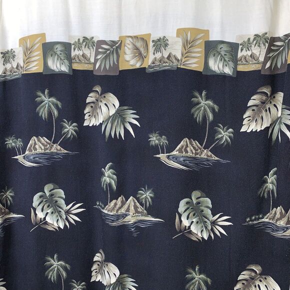 XL Vtg 80s Mens Pierre Cardin 100% Rayon Hawaiian Shirt Aloha Korea Border Print - Picture 7 of 12